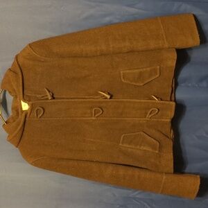 Studio Y Brown Wool Hooded Jacket